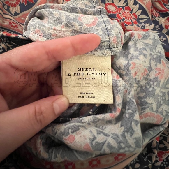 🚫SOLD🚫 NWT Spell Jasmine Navy Palazzo Pants and Matching Top Set – Large - Picture 6 of 9